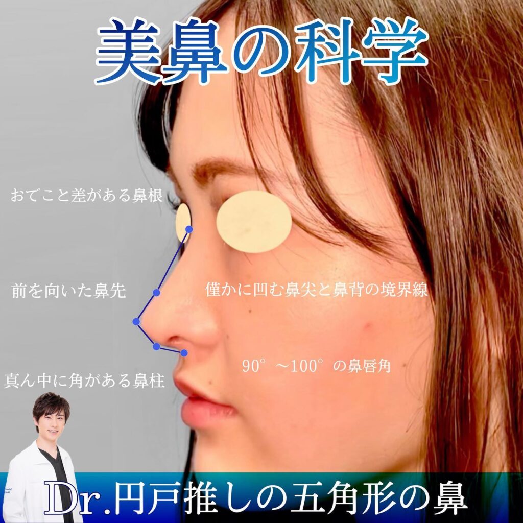 美しい鼻について説明している円戸医師