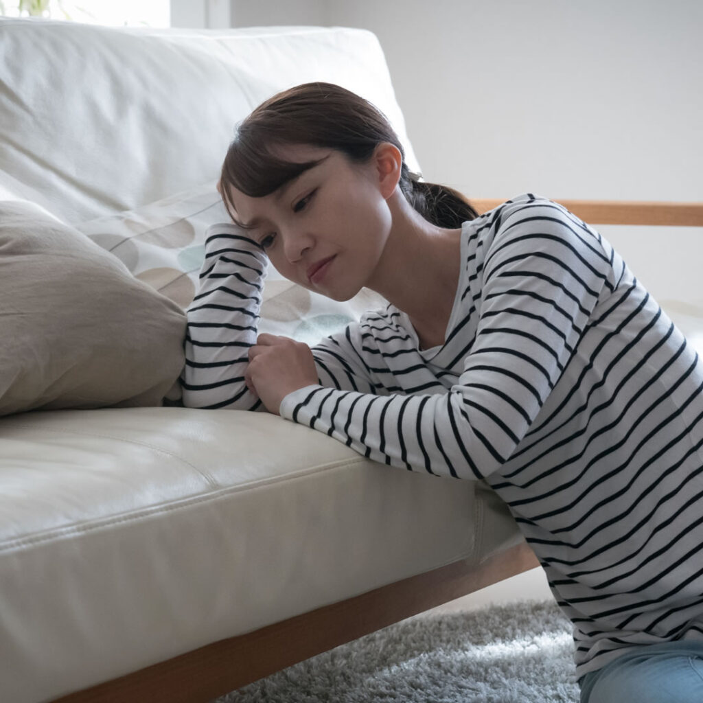 ストレスが溜まっている女性