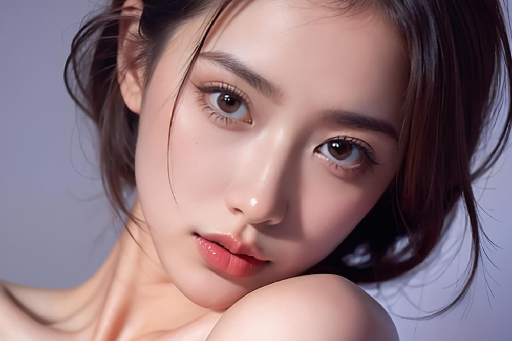 鼻の穴が見える事を気にして整形をした女性のイメージ