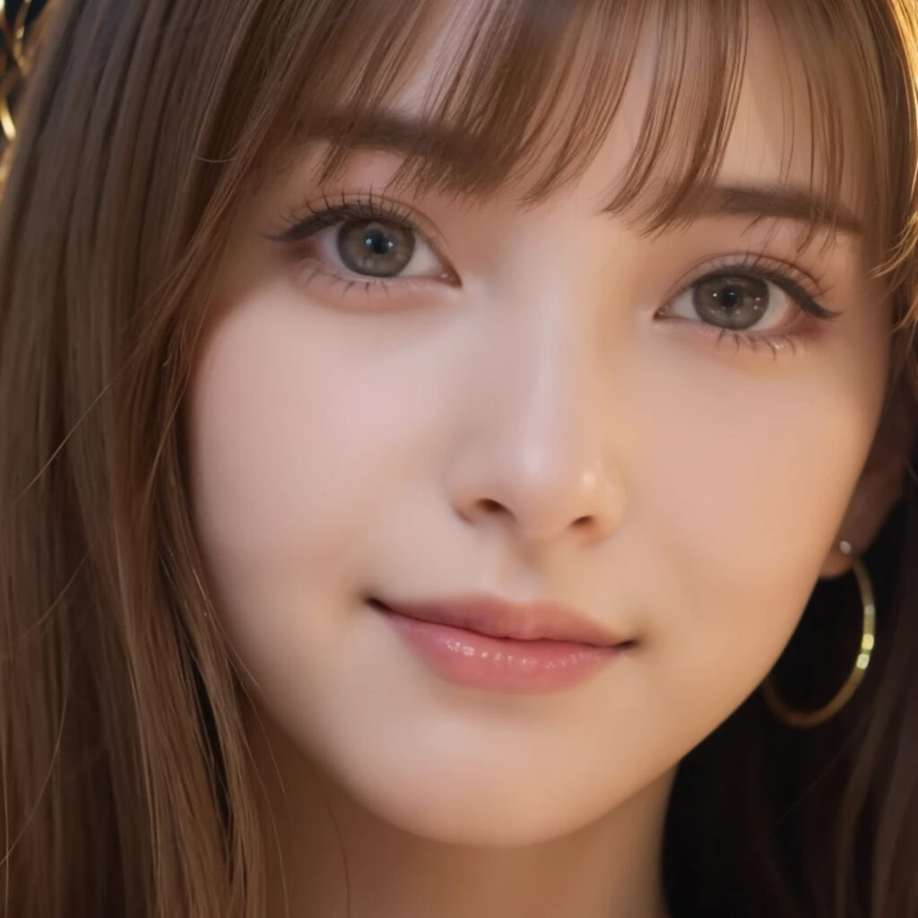 肋軟骨の鼻中隔延長をした女性のイメージ