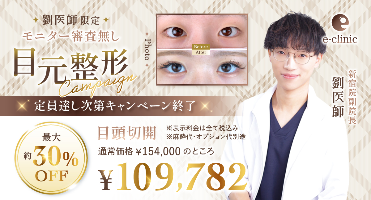 劉先生の目元整形CP