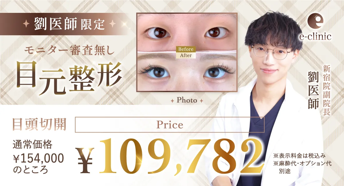 劉先生の目元整形CP