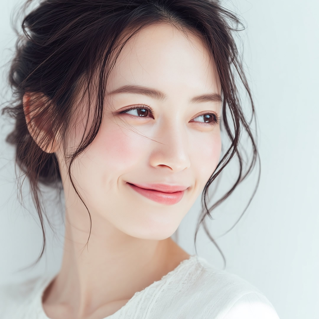 法令線のヒアルロン酸をした女性