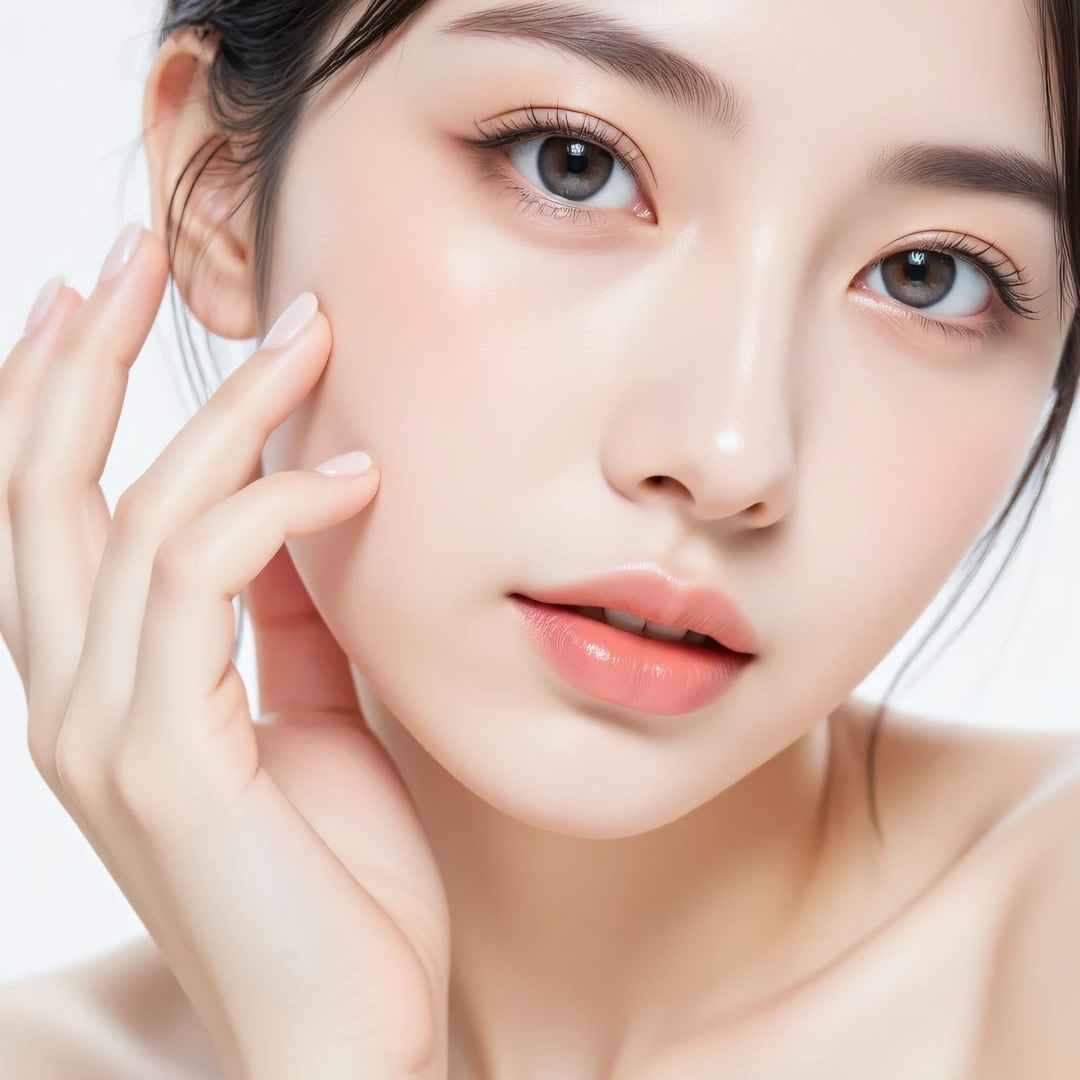鼻翼溝改善術をした女性のイメージ