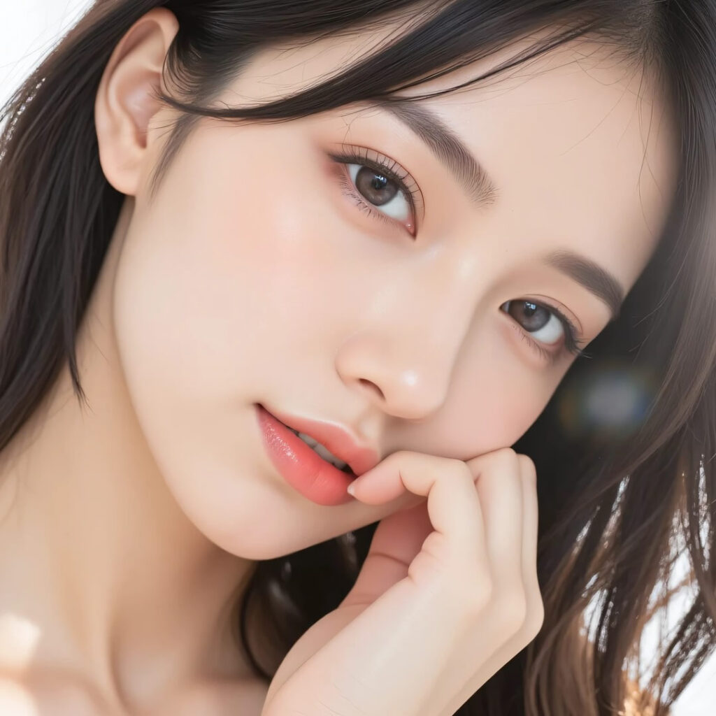 新宿で安い糸リフトを考えている20代の女性