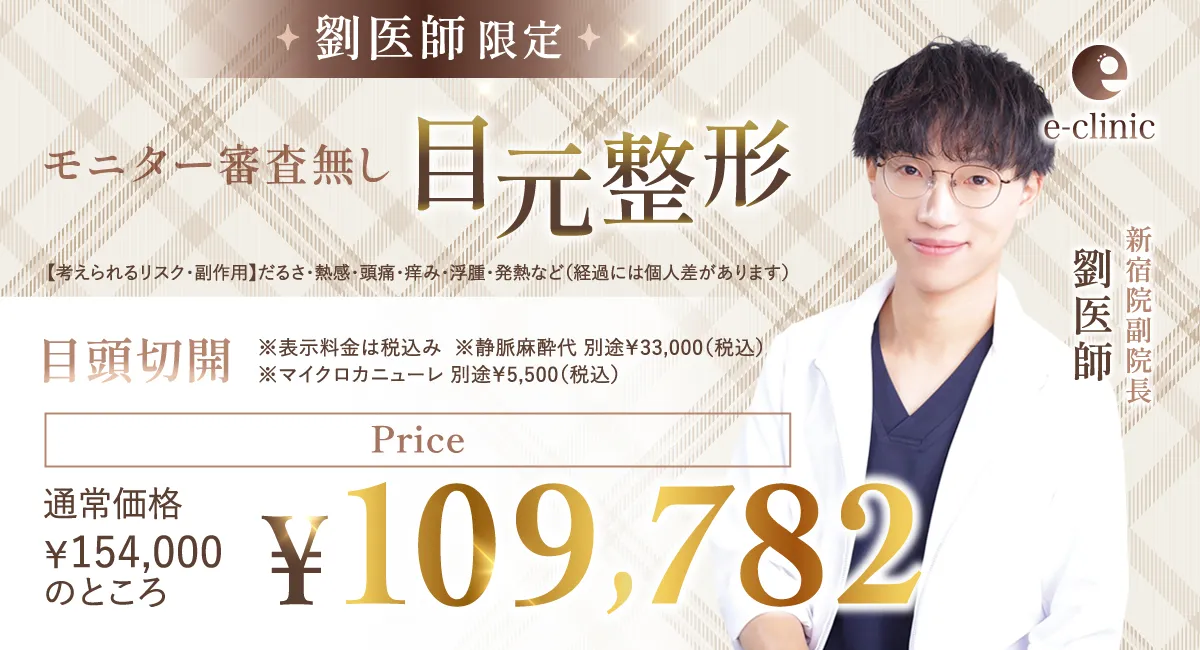 劉先生の目元整形CP