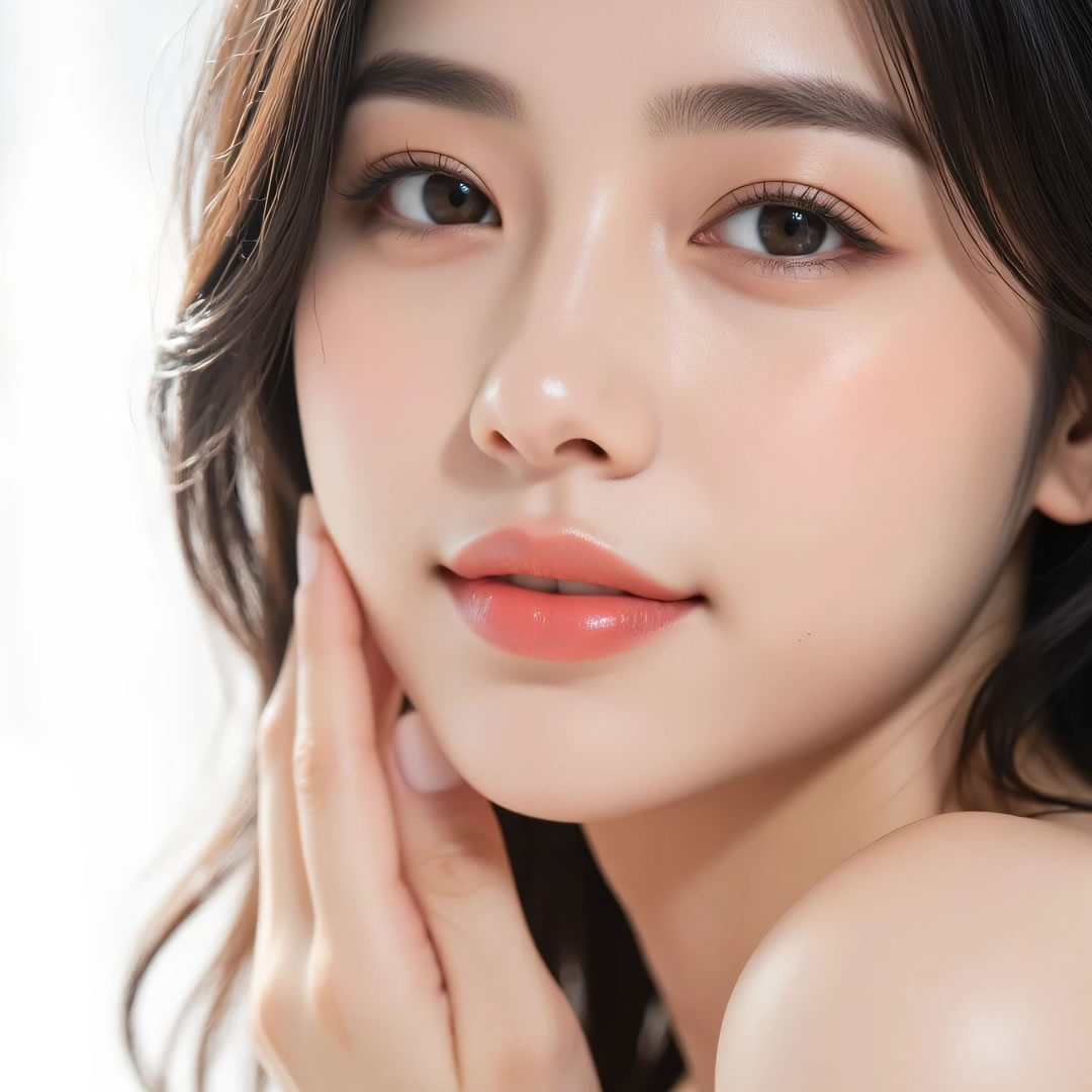 涙袋形成をした女性のイメージ