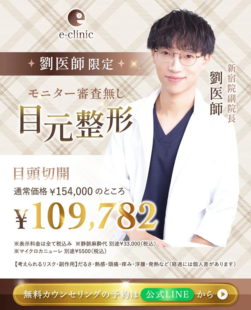 劉先生の目元整形CP
